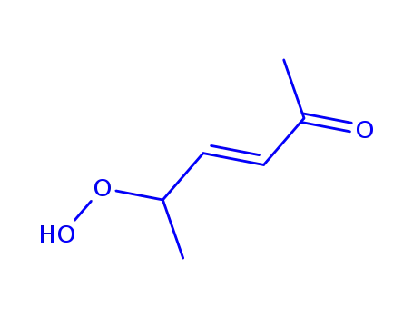 Molecular Structure of 89489-63-4 (Hydroperoxide, 1-methyl-4-oxo-2-pentenyl (7CI))