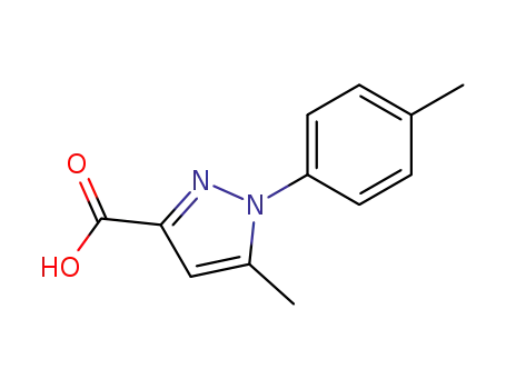 Molecular Structure of 835-60-9 (5-METHYL-1-P-TOLYL-1H-PYRAZOLE-3-CARBOXYLIC ACID)