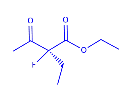 Molecular Structure of 894423-76-8 (Butanoic  acid,  2-ethyl-2-fluoro-3-oxo-,  ethyl  ester)