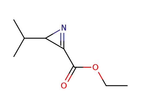 Molecular Structure of 62317-55-9 (2H-Azirine-3-carboxylic acid, 2-(1-methylethyl)-, ethyl ester)