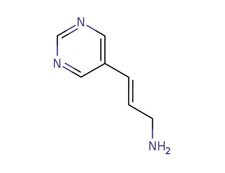 Molecular Structure of 83665-88-7 (2-Propen-1-amine, 3-(5-pyrimidinyl)-, (E)- (9CI))