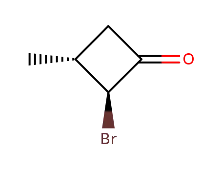 (+/-)-trans-2-Brom-3-methyl-cyclobutanon
