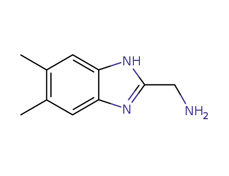 Molecular Structure of 89219-03-4 (1H-Benzimidazole-2-methanamine,5,6-dimethyl-(9CI))