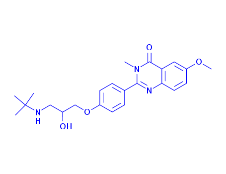 4(3H)-Quinazolinone,2-[4-[3-[(1,1-dimethylethyl)amino]-2-hydroxypropoxy]phenyl]-6-methoxy-3-methyl-