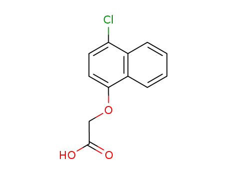 Molecular Structure of 835-08-5 ((4-CHLORO-1-NAPHTHYL)OXY]ACETIC ACID)