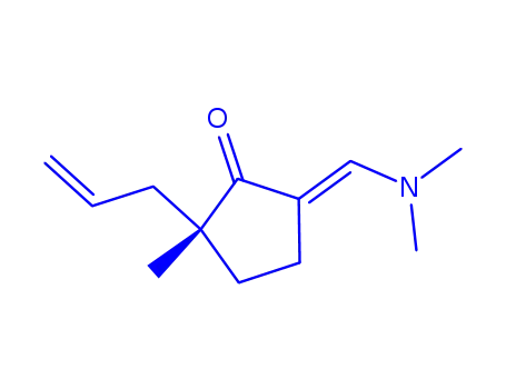 시클로펜타논, 5-[(디메틸아미노)메틸렌]-2-메틸-2-(2-프로페닐)-, (5E)-(9CI)
