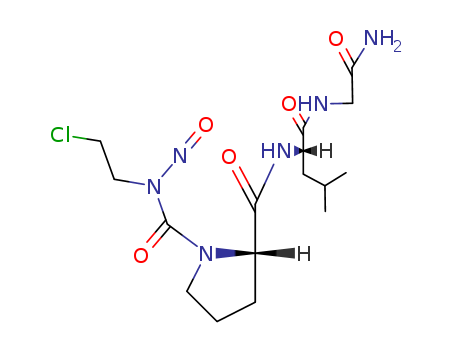 1-[(2-chloroethyl)(nitroso)carbamoyl]-L-prolyl-L-leucylglycinamide