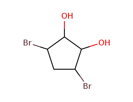 Molecular Structure of 89416-07-9 (3,5-dibromocyclopentane-1,2-diol)