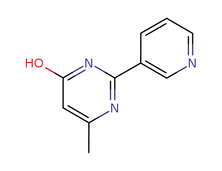 Molecular Structure of 16879-57-5 (4(1H)-Pyrimidinone, 6-methyl-2-(3-pyridinyl)-)