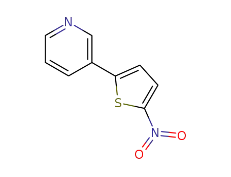 Molecular Structure of 837376-40-6 (3-(5-NITRO-2-THIENYL)PYRIDINE)