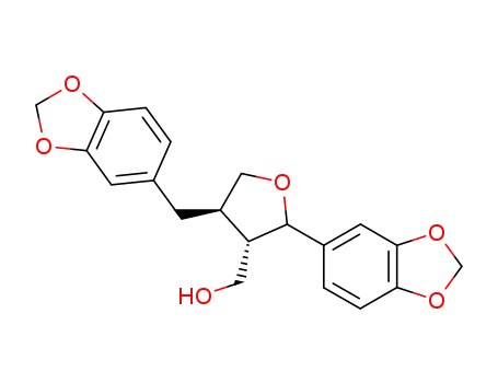 3-Furanmethanol,2-(1,3-benzodioxol-5-yl)-4-(1,3-benzodioxol-5-ylmethyl)tetrahydro- (9CI)