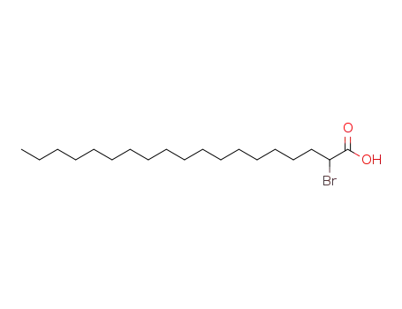 Molecular Structure of 89367-98-6 (Nonadecanoic acid, 2-bromo-)