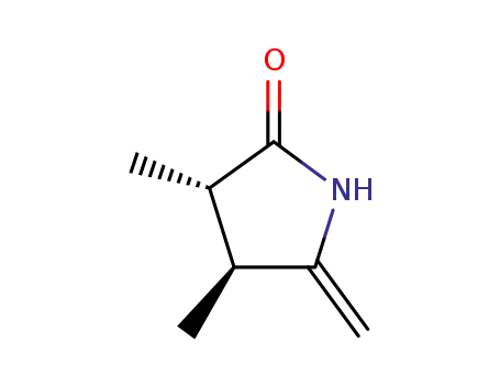 Molecular Structure of 89267-85-6 (2-Pyrrolidinone,3,4-dimethyl-5-methylene-,cis-(9CI))