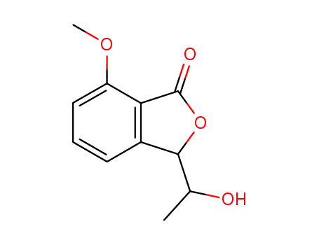 Molecular Structure of 204066-34-2 (3-(1-hydroxyethyl)-7-methoxyphthalide)