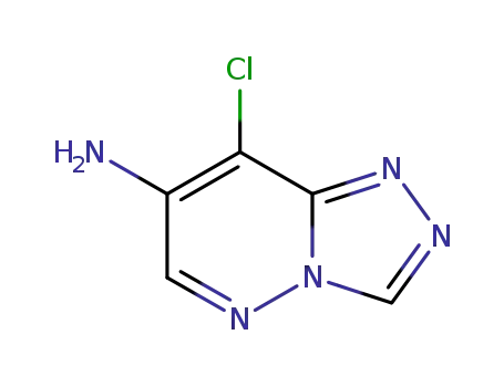 Molecular Structure of 89284-31-1 (8-chloro[1,2,4]triazolo[4,3-b]pyridazin-7-amine)