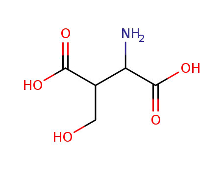 Molecular Structure of 89417-59-4 (Aspartic  acid,  3-(hydroxymethyl)-)