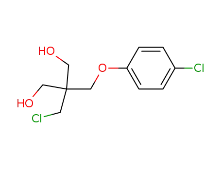 Molecular Structure of 834-54-8 (2-(Chloromethyl)-2-[(p-chlorophenoxy)methyl]-1,3-propanediol)