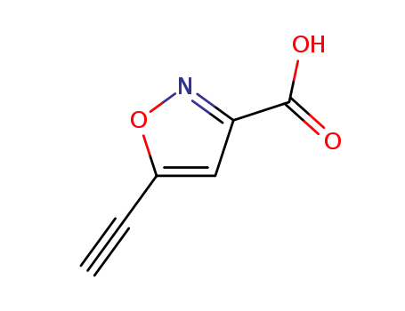Molecular Structure of 89488-59-5 (3-Isoxazolecarboxylic acid, 5-ethynyl- (7CI))