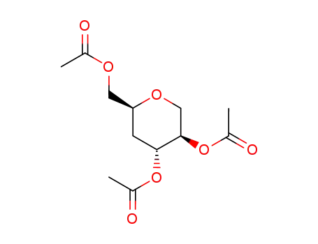Molecular Structure of 842-69-3 (Hexitol, 1,5-anhydro-4-deoxy-, triacetate)