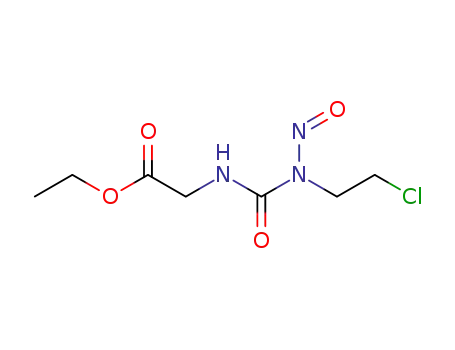 Molecular Structure of 89774-48-1 (ethyl N-[(2-chloroethyl)(nitroso)carbamoyl]glycinate)