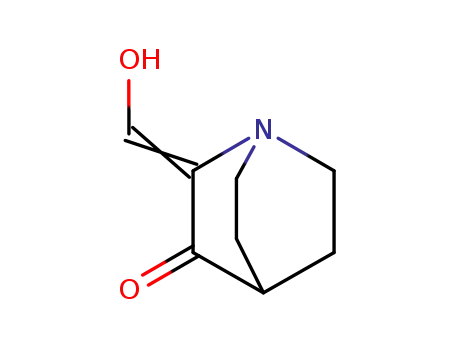 Molecular Structure of 84021-19-2 (1-Azabicyclo[2.2.2]octan-3-one, 2-(hydroxymethylene)- (9CI))