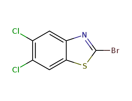 Molecular Structure of 89642-32-0 (2-Bromo-5,6-dichlorobenzothiazole)