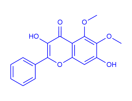 4H-1-Benzopyran-4-one,3,7-dihydroxy-5,6-dimethoxy-2-phenyl- cas  84323-36-4