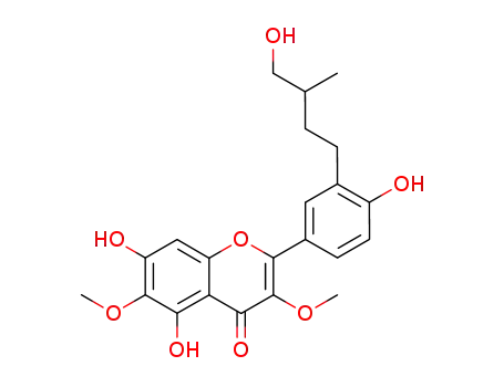 5,7-Dihydroxy-2-[4-hydroxy-3-(4-hydroxy-3-methylbutyl)phenyl]-3,6-dimethoxy-4H-1-benzopyran-4-one