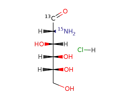 Molecular Structure of 143553-09-7 (D-GLUCOSAMINE-1-13C HYDROCHLORIDE)