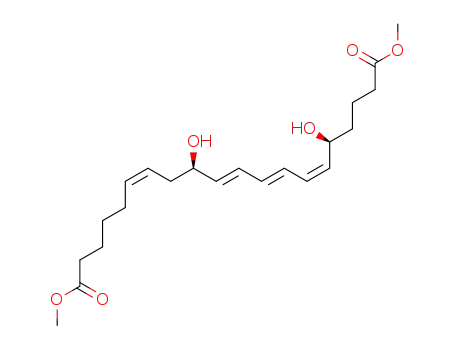 (6Z,8E,10E,14Z)-(5S,12R)-5,12-Dihydroxy-icosa-6,8,10,14-tetraenedioic acid dimethyl ester