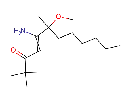 Molecular Structure of 84598-92-5 (4-Dodecen-3-one, 5-amino-6-methoxy-2,2,6-trimethyl-)