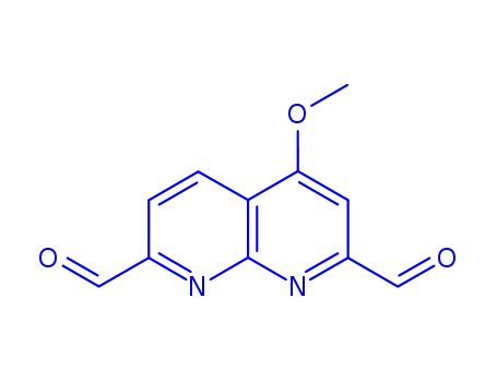 1,8-NAPHTHYRIDINE-2,7-DICARBOXALDEHYDE,4-METHOXY-CAS