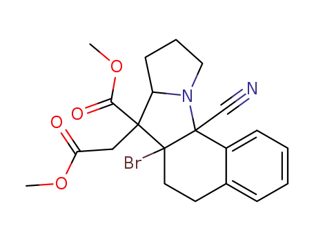 methyl 6a-bromo-11a-cyano-7-(2-methoxy-2-oxoethyl)-5,6a,7,7a,8,9,10,11a-octahydro-6H-benzo[g]pyrrolo[1,2-a]indole-7-carboxylate
