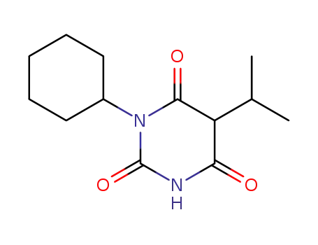 Molecular Structure of 839-65-6 (1-Cyclohexyl-5-isopropylbarbituric acid)