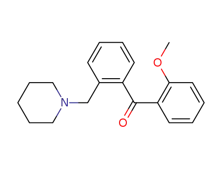 Molecular Structure of 898751-74-1 (2-METHOXY-2'-PIPERIDINOMETHYL BENZOPHENONE)