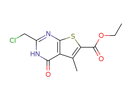2-클로로메틸-5-메틸-4-옥소-3,4-디하이드로-티에노[2,3-D]피리미딘-6-카르복실산 에틸 에스테르
