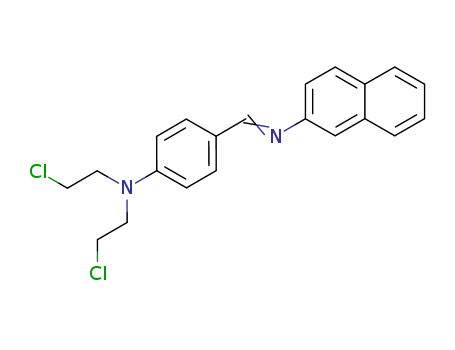 N,N-bis(2-chloroethyl)-4-(naphthalen-2-yliminomethyl)aniline cas  83919-60-2