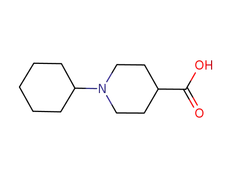 Molecular Structure of 897094-33-6 (1-CYCLOHEXYLPIPERIDINE-4-CARBOXYLIC ACIDHYDROCHLORIDE)