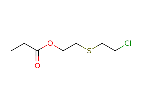 2- (2- 클로로 에틸 설파 닐) 에틸 프로 파노 에이트