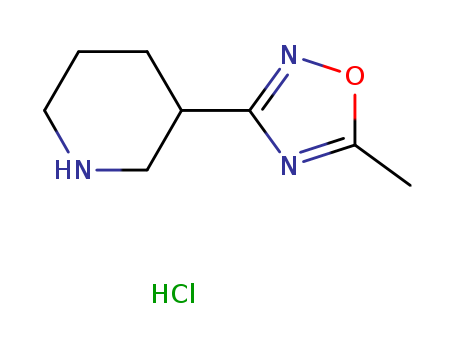 5-Methyl-3-(piperidin-3-yl)-1,2,4-oxadiazole hydrochloride