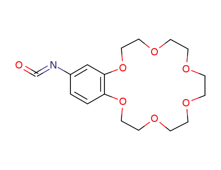 Molecular Structure of 83935-63-1 (4'-ISOCYANATOBENZO-18-CROWN-6, 99)