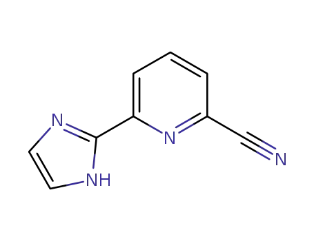 Molecular Structure of 840488-50-8 (2-Pyridinecarbonitrile,  6-(1H-imidazol-2-yl)-)