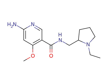 6-amino-N-[(1-ethylpyrrolidin-2-yl)methyl]-4-methoxypyridine-3-carboxamide