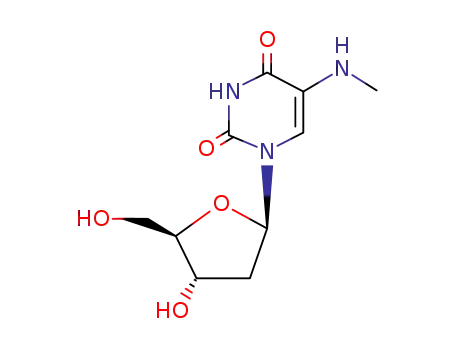 Molecular Structure of 840-50-6 (2'-Deoxy-5-(methylamino)uridine)