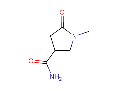 Molecular Structure of 89677-16-7 (1-METHYL-2-PYRROLIDINONE-4-CARBOXAMIDE)