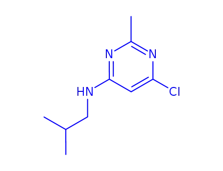 Molecular Structure of 841260-71-7 (6-chloro-N-isobutyl-2-MethylpyriMidin-4-aMine)