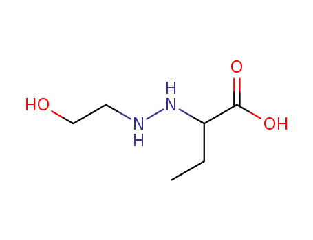 Butyric acid, 2-[2-(2-hydroxyethyl)hydrazino]- (7CI)