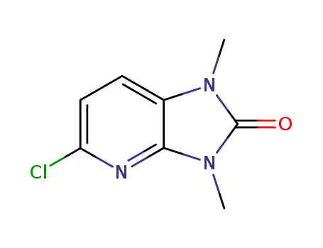 Molecular Structure of 89660-21-9 (2H-Imidazo[4,5-b]pyridin-2-one, 5-chloro-1,3-dihydro-1,3-dimethyl-)