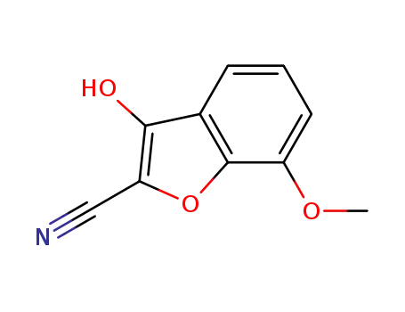 Molecular Structure of 89525-80-4 (3-Hydroxy-7-Methoxybenzofuran-2-carbonitrile)