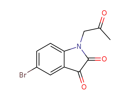 1H-Indole-2,3-dione, 5-bromo-1-(2-oxopropyl)-